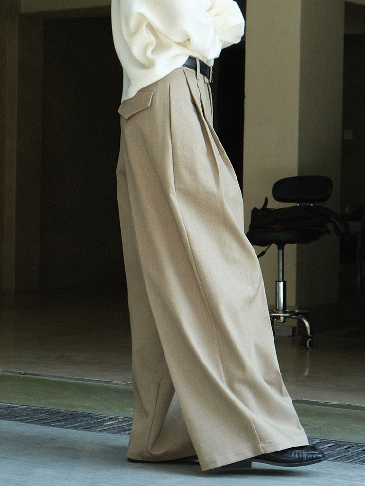 Classy Elegance Luxe Pleated Wide Leg Pants