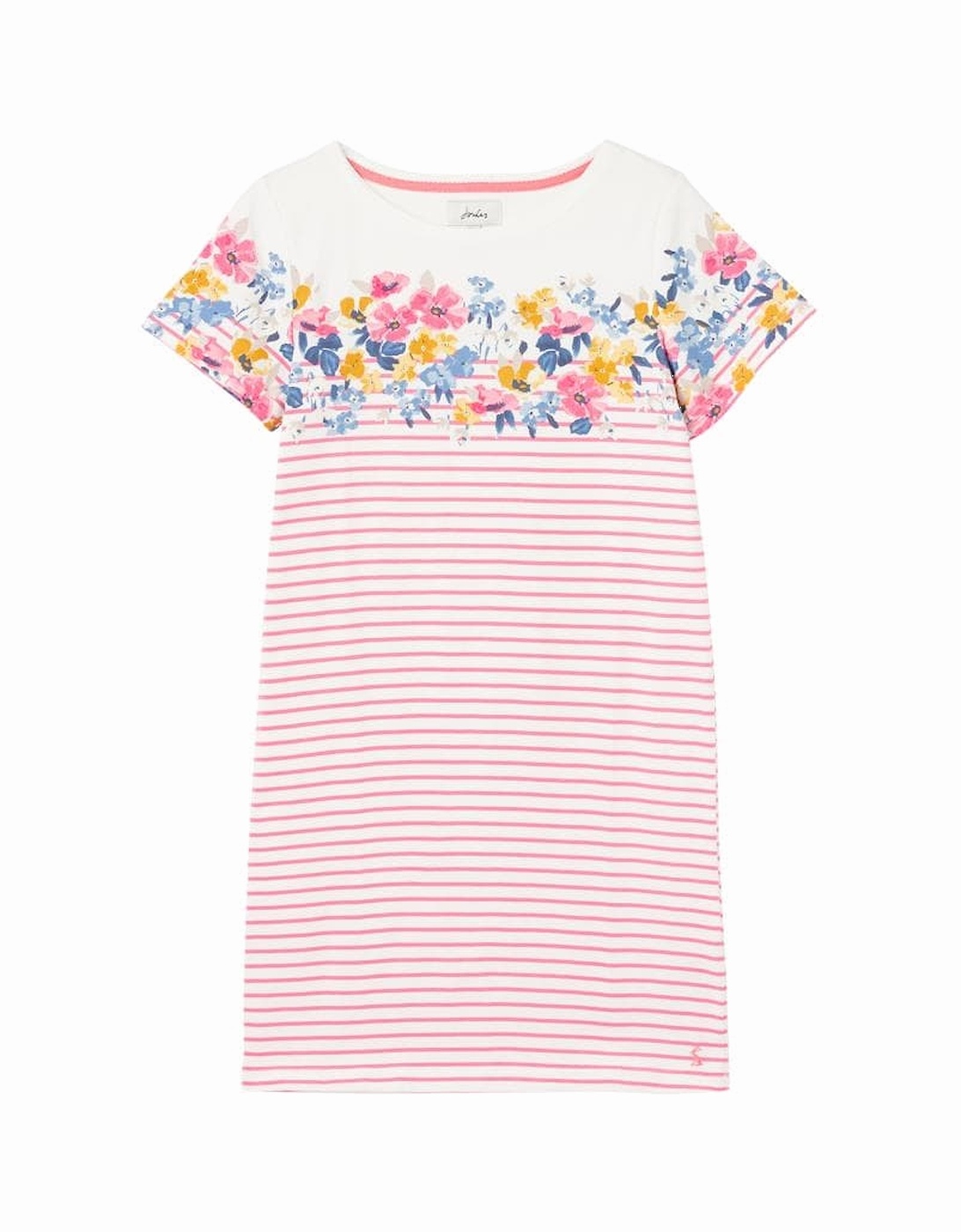 Joules Printed Dress With Short Sleeves Riviera