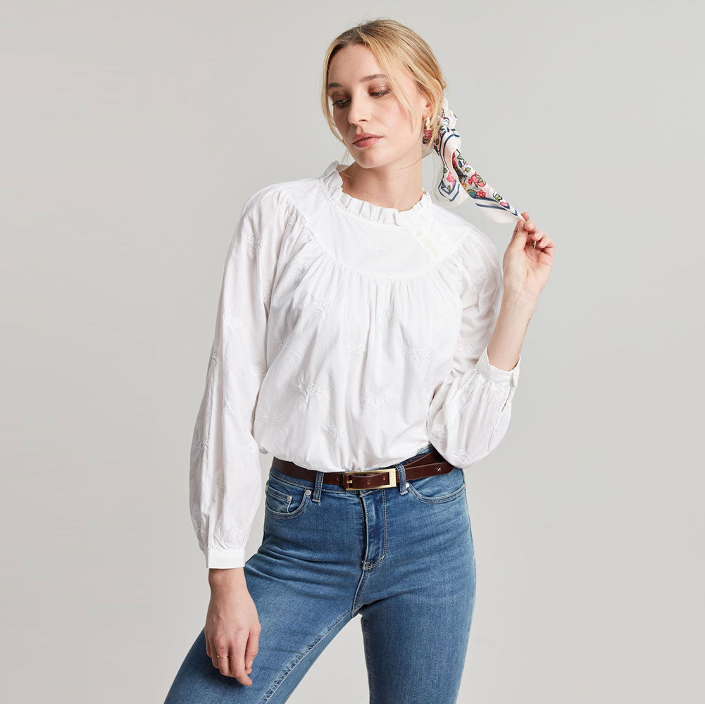 Joules Ladies Arietta Pop Over Voile Blouse