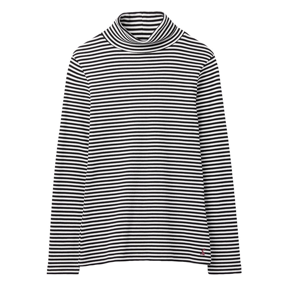 Joules Ladies Clarissa Stripe Roll Neck Jersey Top