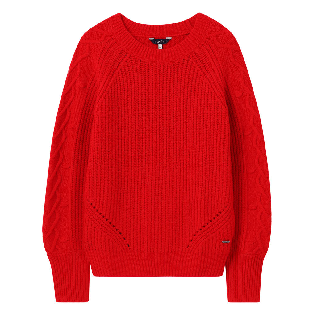 Joules Ladies Loretta Heart Cable Jumper