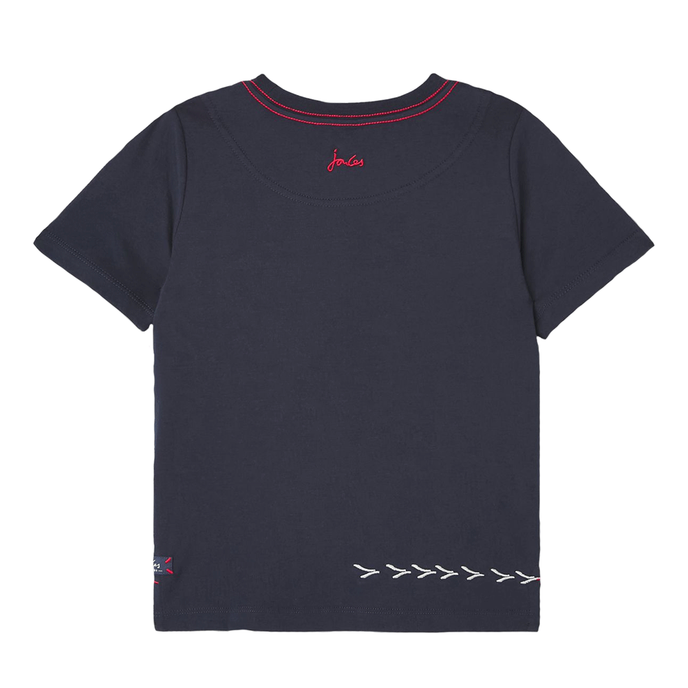 Joules Boys Archie Short Sleeve Applique Artwork T-Shirt