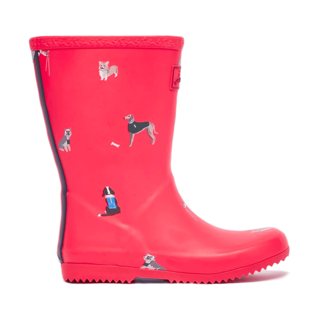 Joules Childs Junior Roll Up Flexible Printed Welly