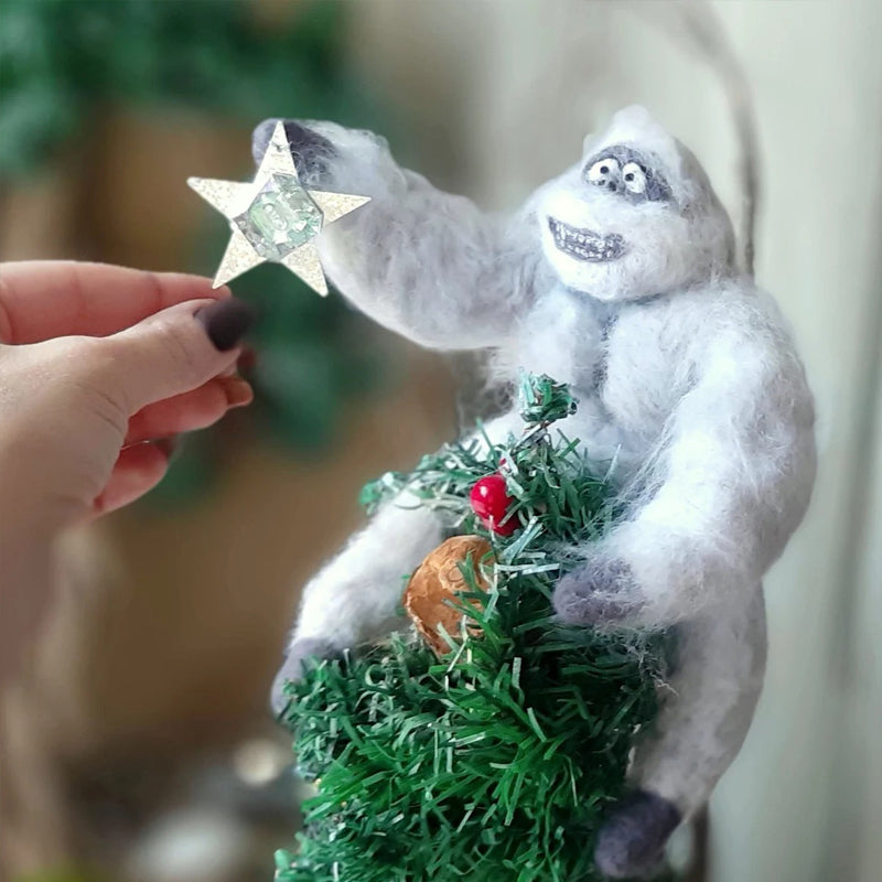 Christmas Tree Topper Abominable Snowman