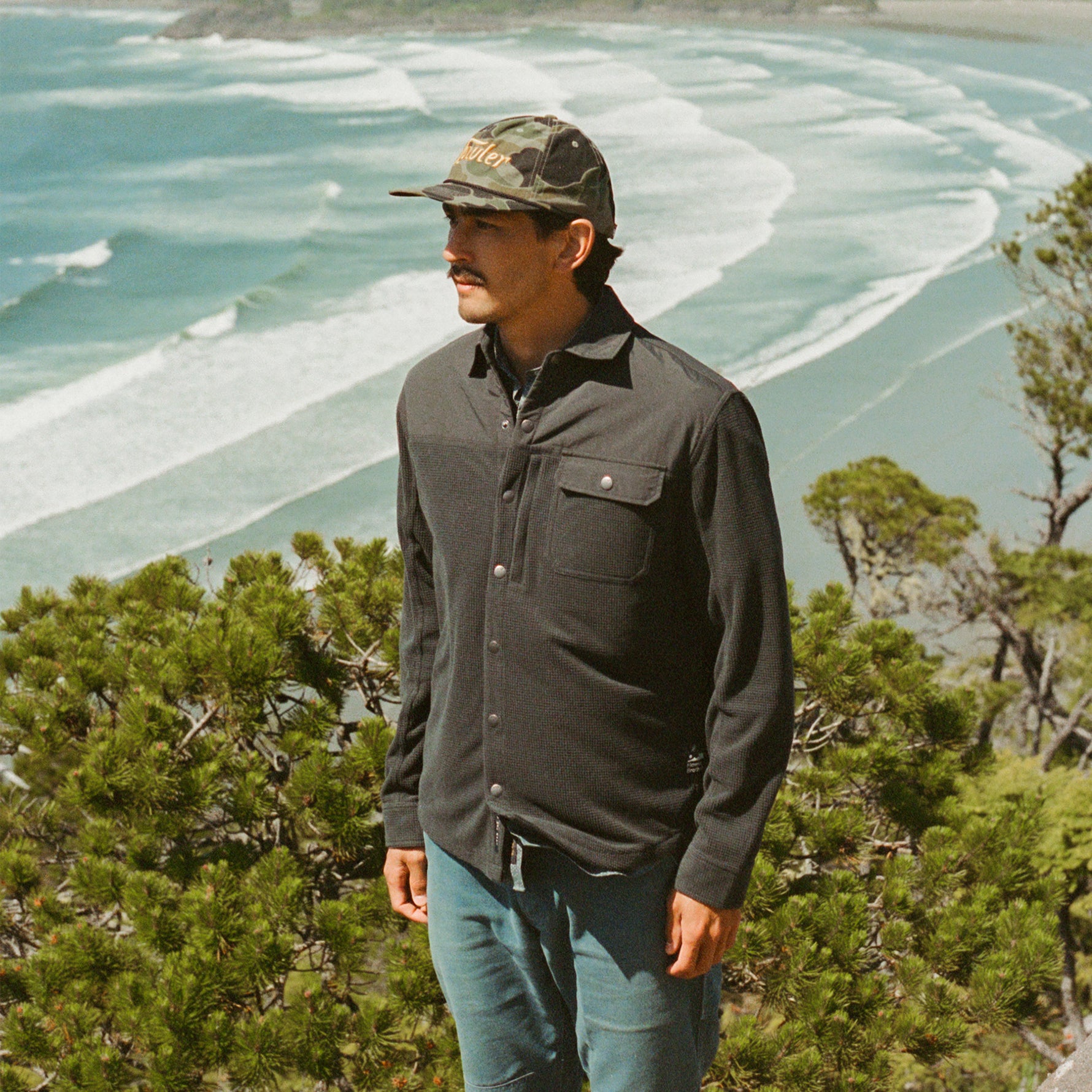 Vapors Grid Fleece Overshirt