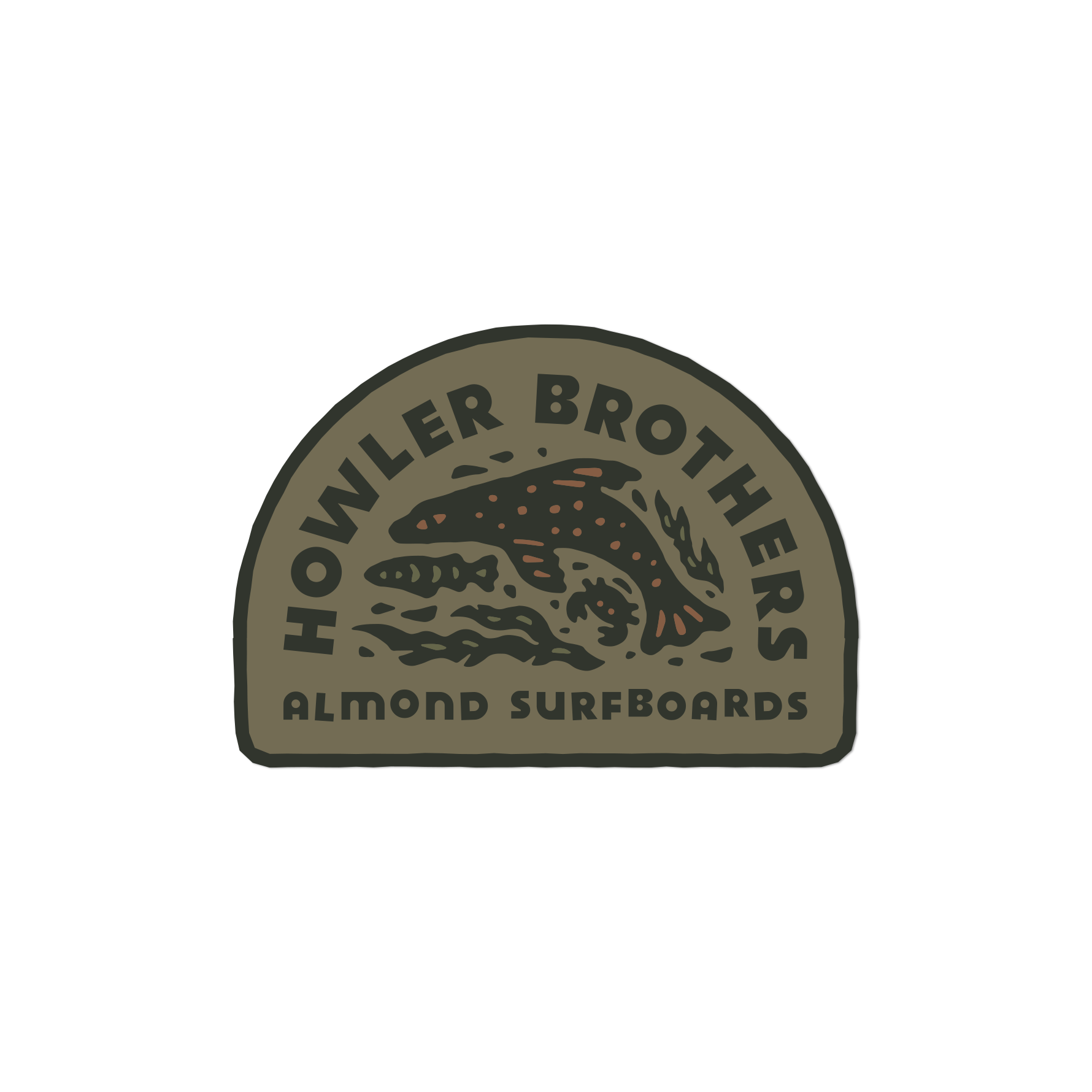 Howler x Almond Surfboards Sticker