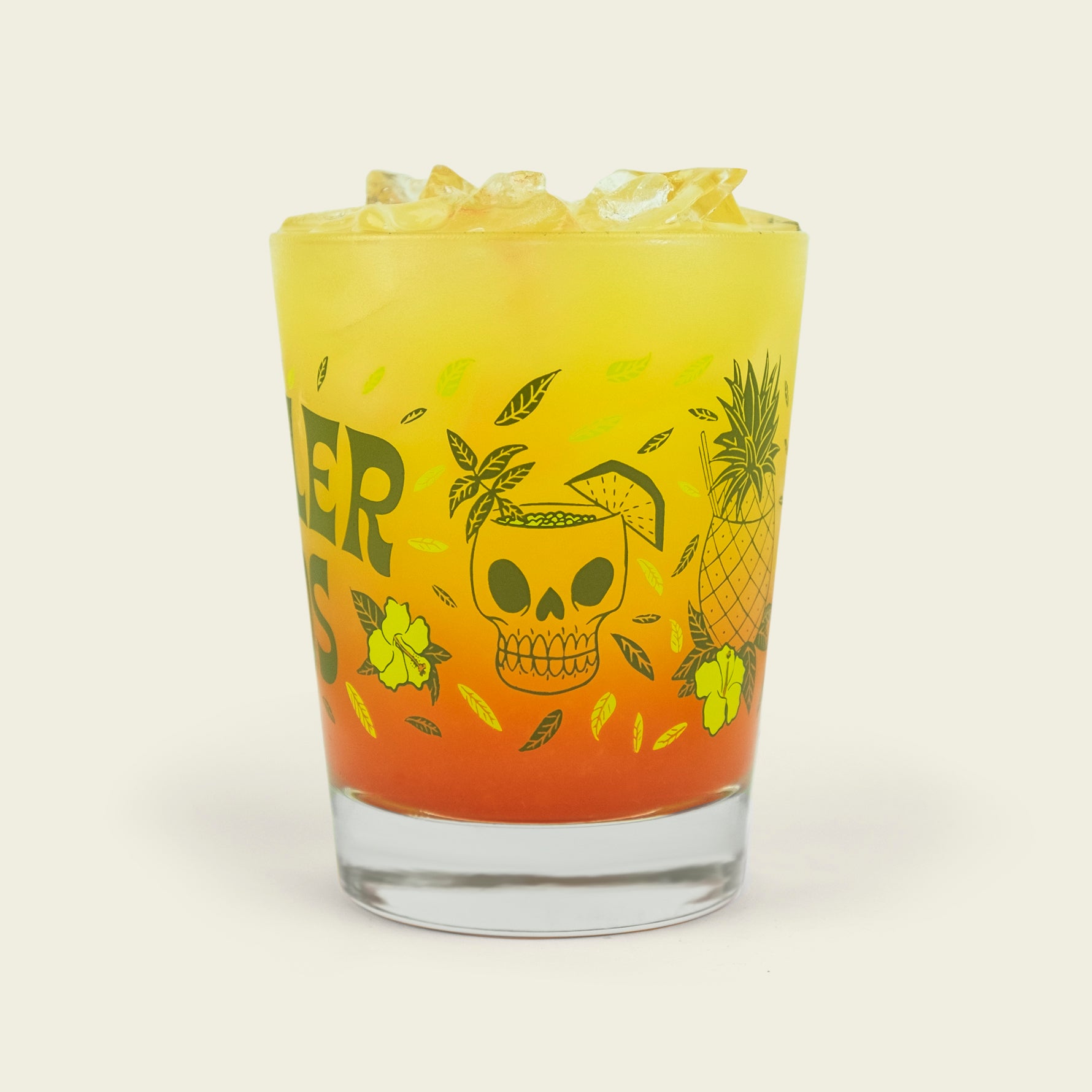 Tiki Time Glass