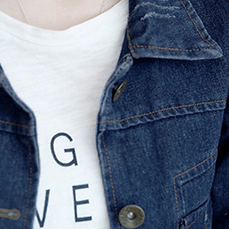 Women's Denim Jacket Outdoor Street Daily Spring Fall Long Coat Regular Fit Breathable Casual Jacket Long Sleeve