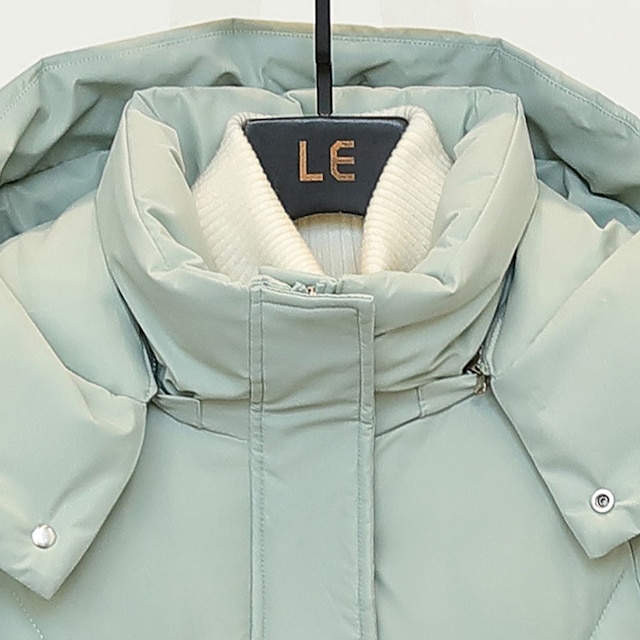 Women's Puffer Jacket Hiking Jacket Hiking Windbreaker Winter Outdoor Thermal Warm Windproof Outerwear Winter Jacket Full Length Visible Zipper Fishing Camping / Hiking / Caving Traveling