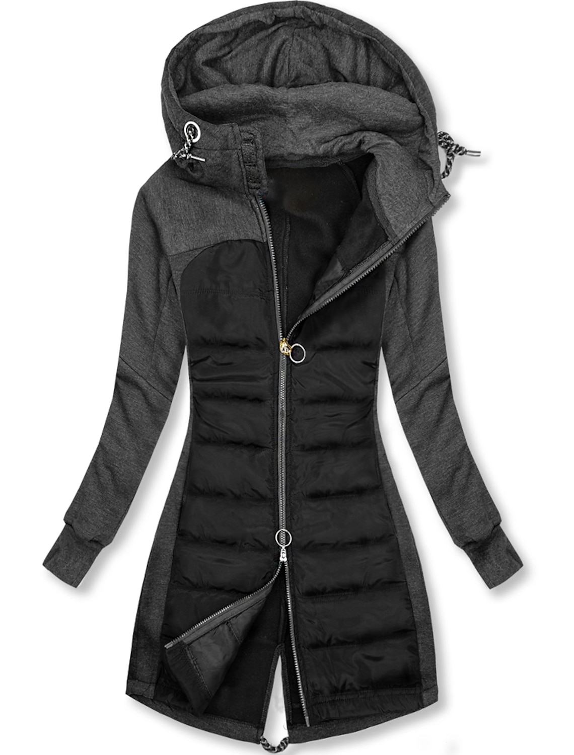 Women's Hoodie Jacket Comfortable Street Casual Daily Casual Daily Zipper Zipper Hoodie Casual Street Style Color Block Regular Fit Outerwear Long Sleeve