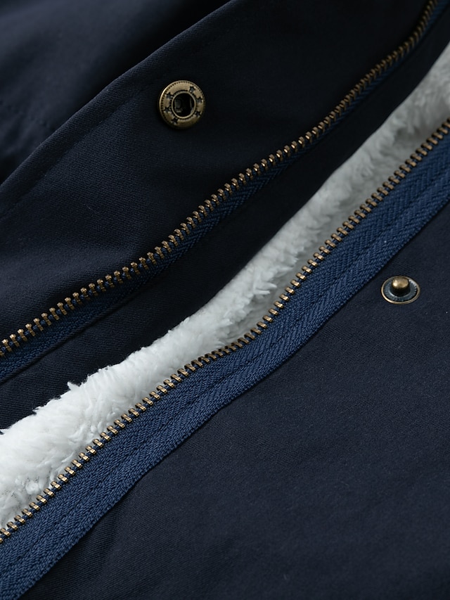 Women's Winter Jacket Parka Hoodie Jacket Windproof Warm Outdoor Street Daily Winter Fall Long Coat Regular Fit Streetwear Casual Jacket Long Sleeve