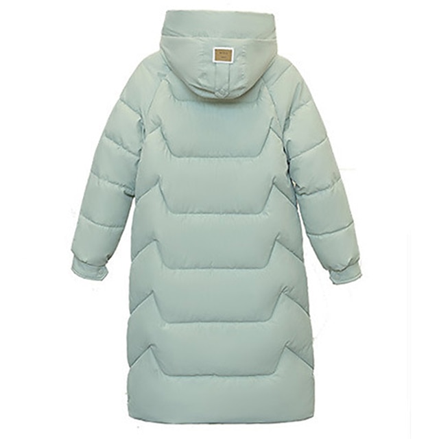 Women's Puffer Jacket Hiking Jacket Hiking Windbreaker Winter Outdoor Thermal Warm Windproof Outerwear Winter Jacket Full Length Visible Zipper Fishing Camping / Hiking / Caving Traveling