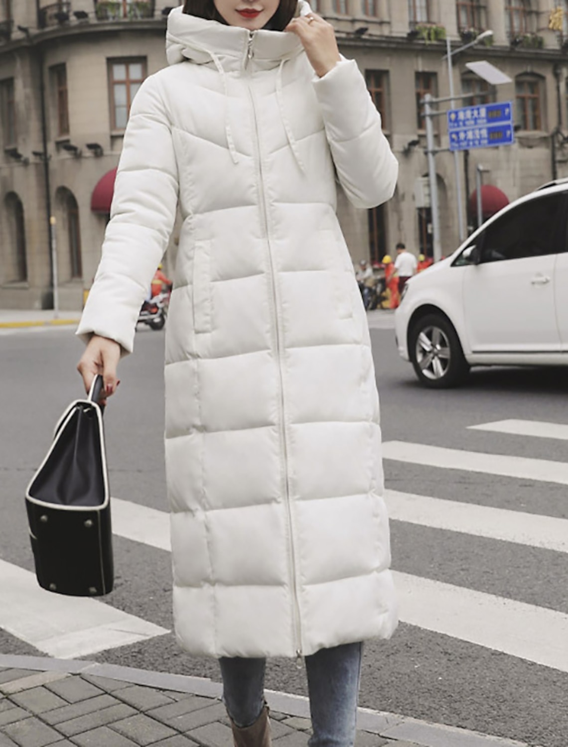 Women's Puffer Jacket Parka Outdoor Street Daily Winter Fall Long Coat Regular Fit Warm Breathable Jacket Long Sleeve