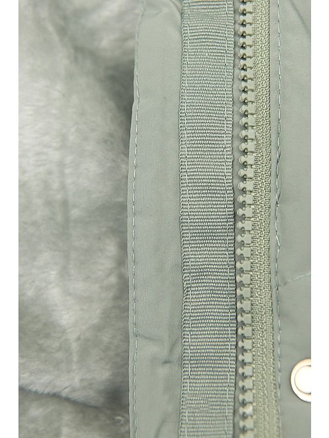 Women's Puffer Jacket Winter Jacket Winter Coat Comfortable Street Casual Daily Casual Daily Zipper Pocket Fleece Lined Zipper Hoodie Casual Street Style Plain Regular Fit Outerwear Long Sleeve