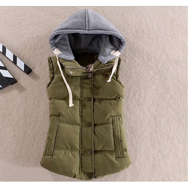 Women's Puffer Vest Winter Sleeveless Puffer Jacket Thermal Warm Parka