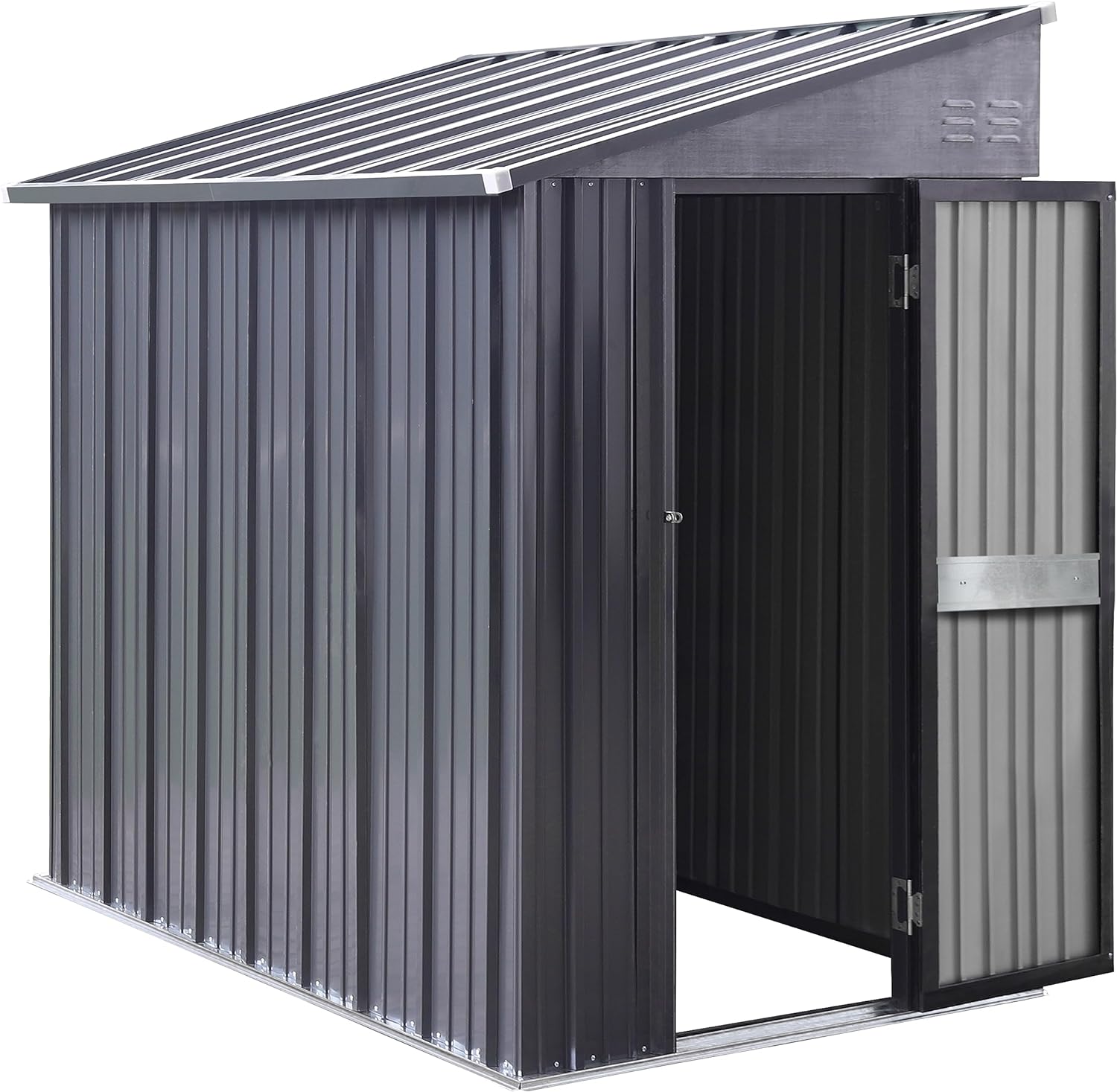 MUPATER Outdoor Storage Shed 4x8 FT, Garden Tool Storage Shed House ...