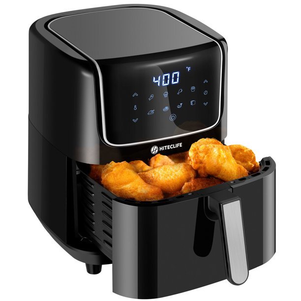 Air Fryer 6.8QT with LED Touch Screen, 8 Presets Auto Shut Off