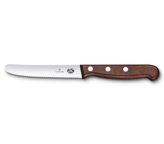 Wood Tomato and Table Knife
