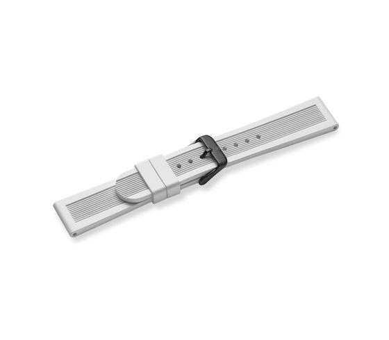 Divemaster - White Rubber Strap with Buckle
