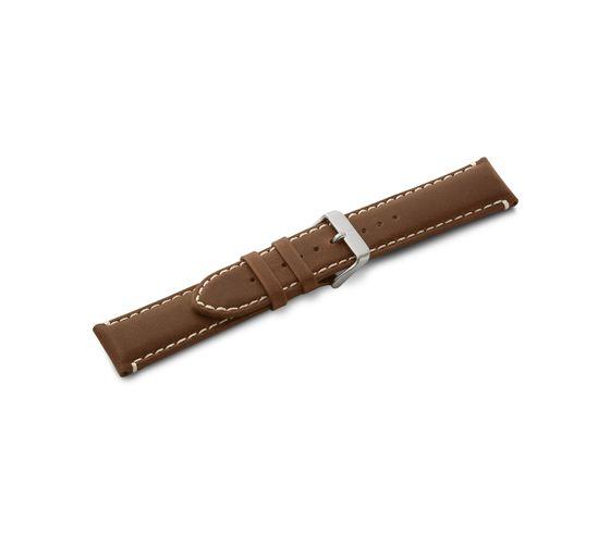 Brown leather strap with buckle