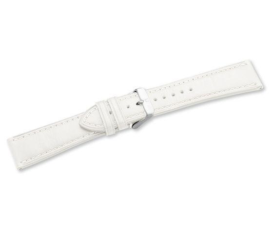 Leather strap white with buckle Chrono Classic Lady