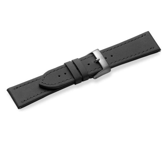 Black leather strap with buckle