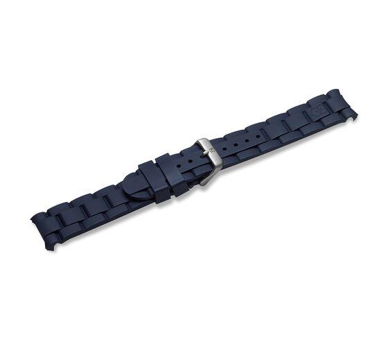 Blue rubber strap with buckle