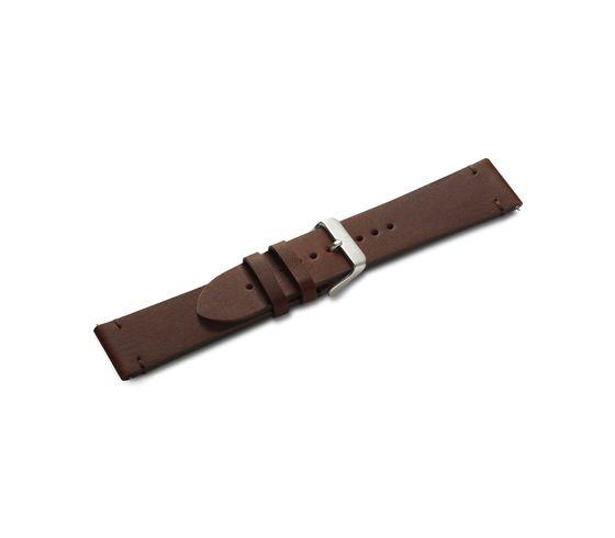 Brown leather strap with buckle