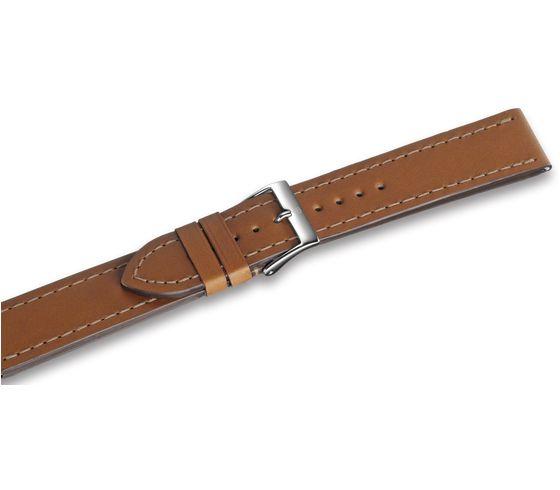 Brown leather strap with buckle