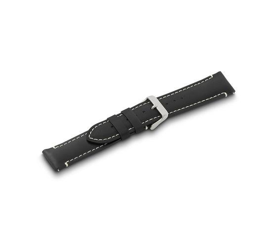 Black leather strap with buckle