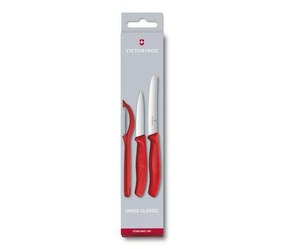Swiss Classic Paring Knife Set with Peeler, 3 Pieces