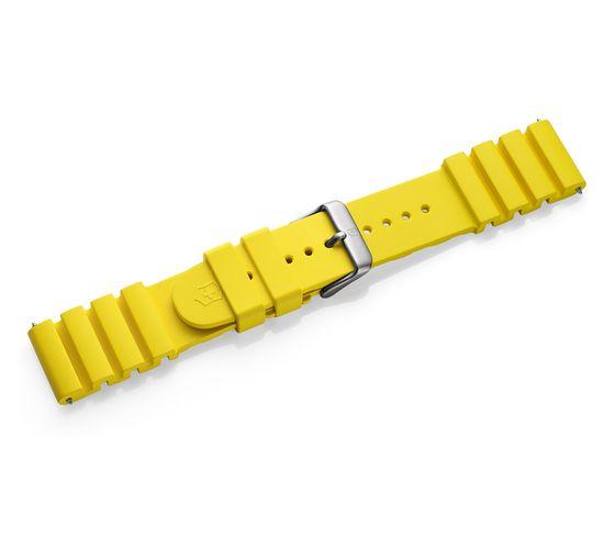 Yellow rubber strap with buckle