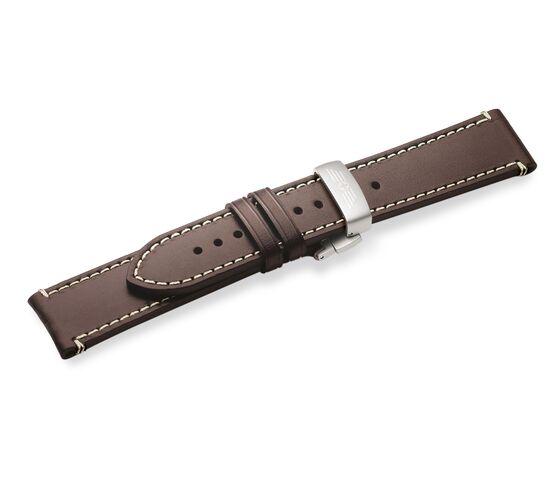 Brown leather strap with buckle