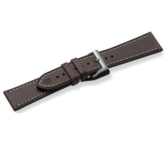 Brown leather strap with buckle