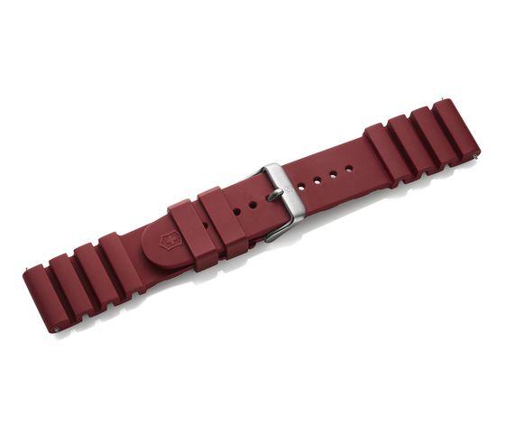Red rubber strap with buckle