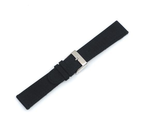 Infantry - Black Leather/Nylon Strap with Buckle