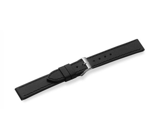 Black leather strap with buckle