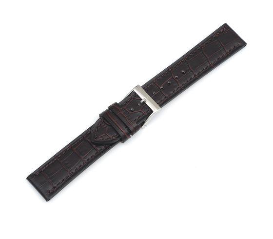 Brown leather strap with buckle