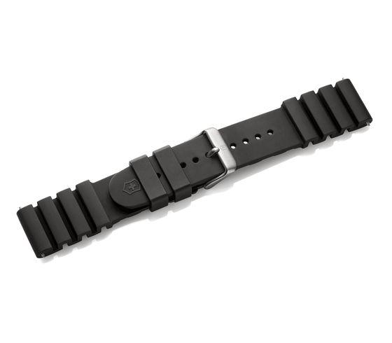 Black rubber strap with buckle
