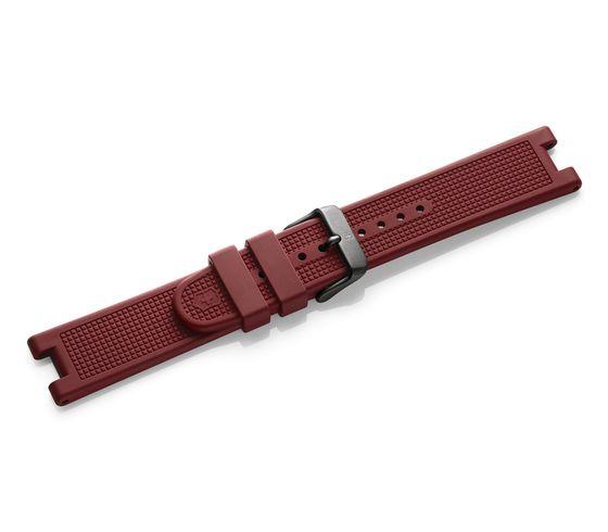 Red rubber strap with buckle