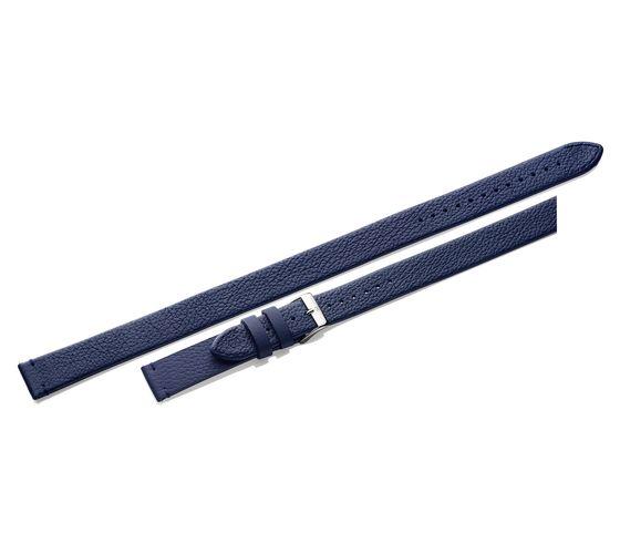 Blue leather strap with buckle