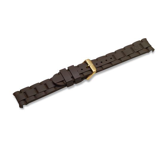 Brown rubber strap with buckle