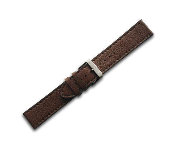 Brown leather strap with buckle