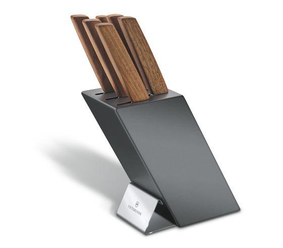 Swiss Modern Knife Block, 6 Pieces