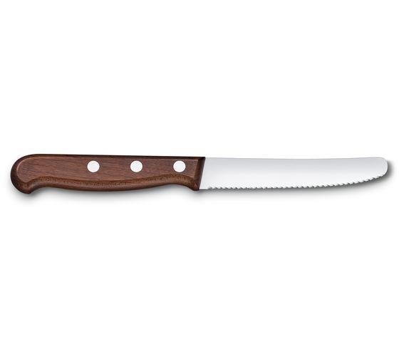 Wood Tomato and Table Knife