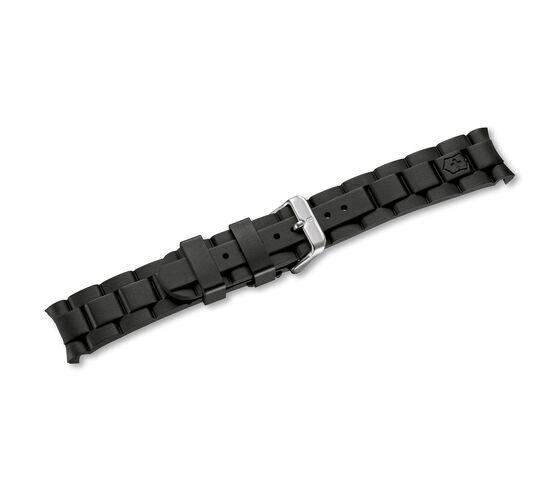 Black rubber strap with buckle