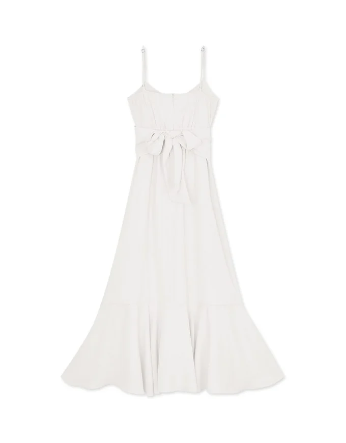 2WAY Hollow Tie Mermaid Maxi Dress (With Padding)