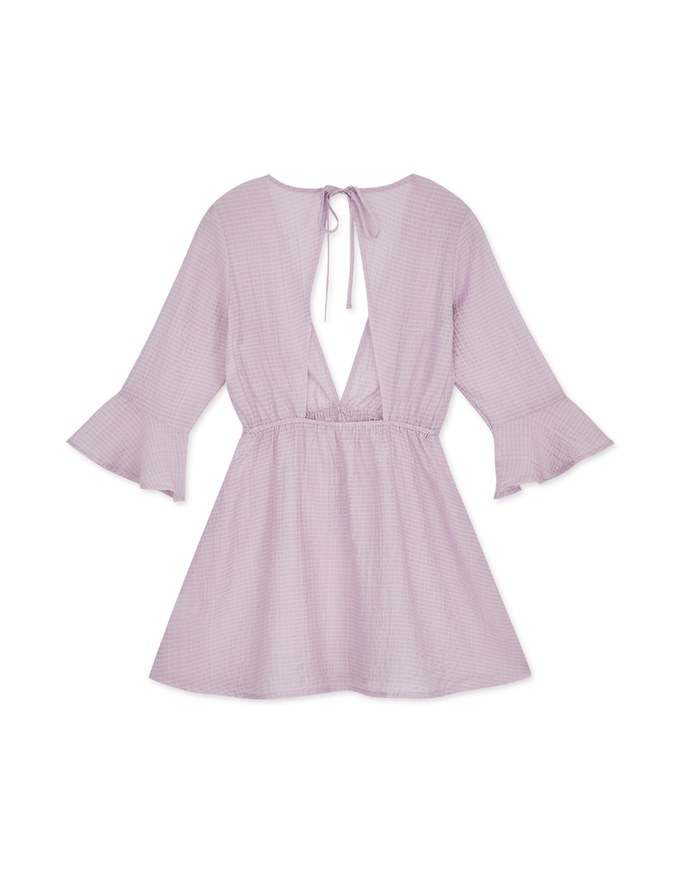 Translucent Ruffled Bikini Cover Up Dress