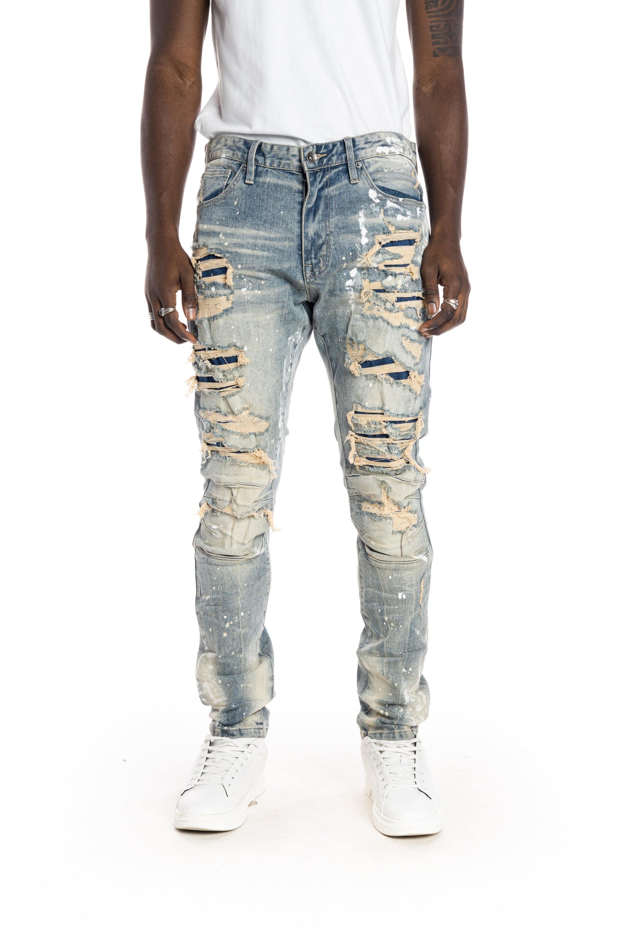 Heavy Rip & Repair Fashion Jeans