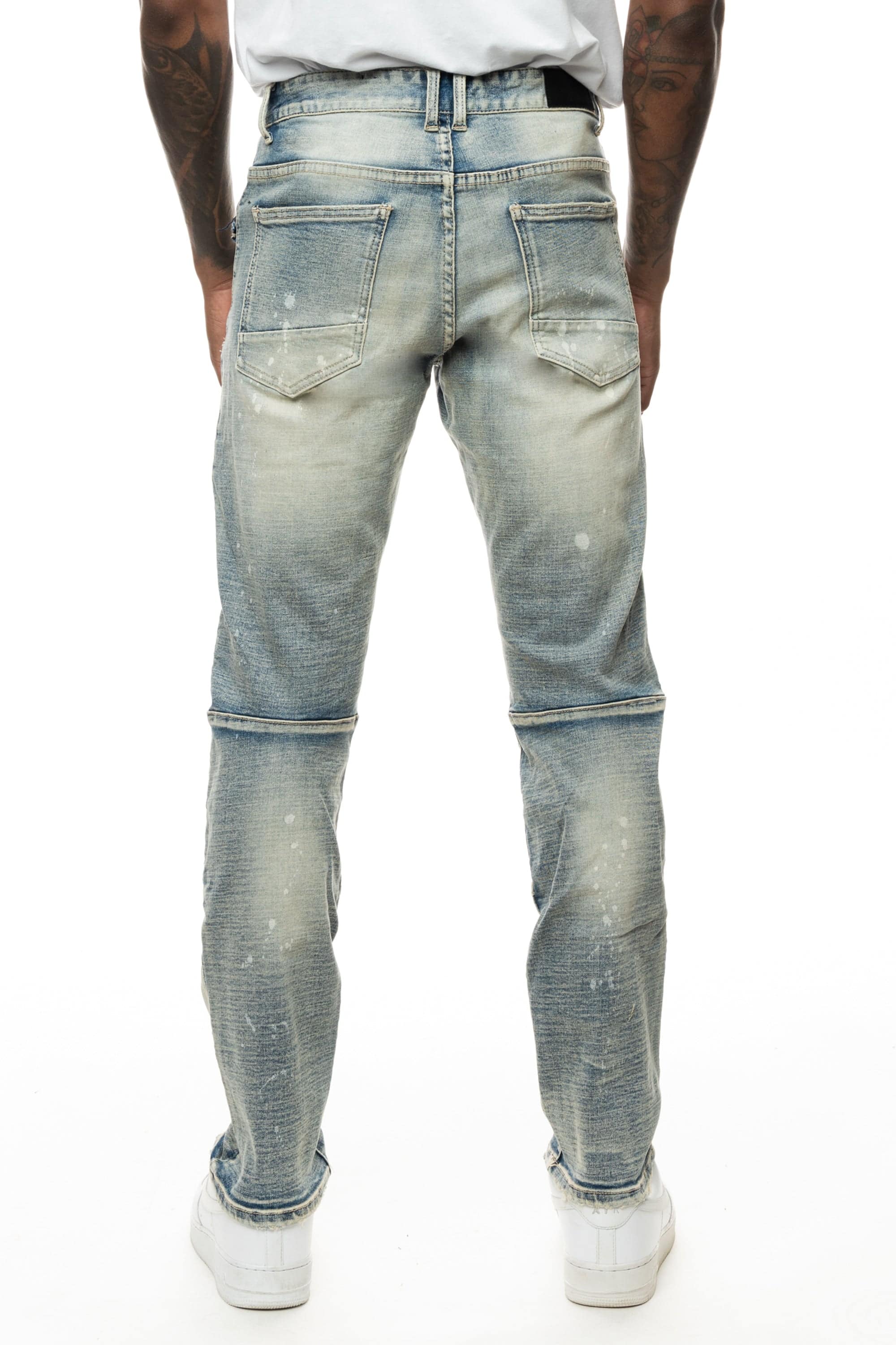 Plaid Backed Workwear Jean